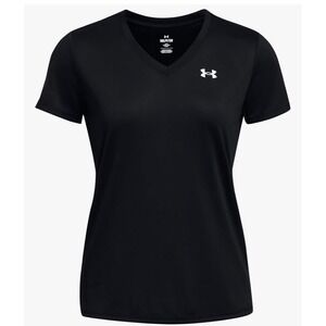 Under Armour Women's Tech V-Neck T-Shirt Quick-Drying Training Top Size S‎